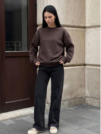 Bluza Staff zy brown oversize fleece