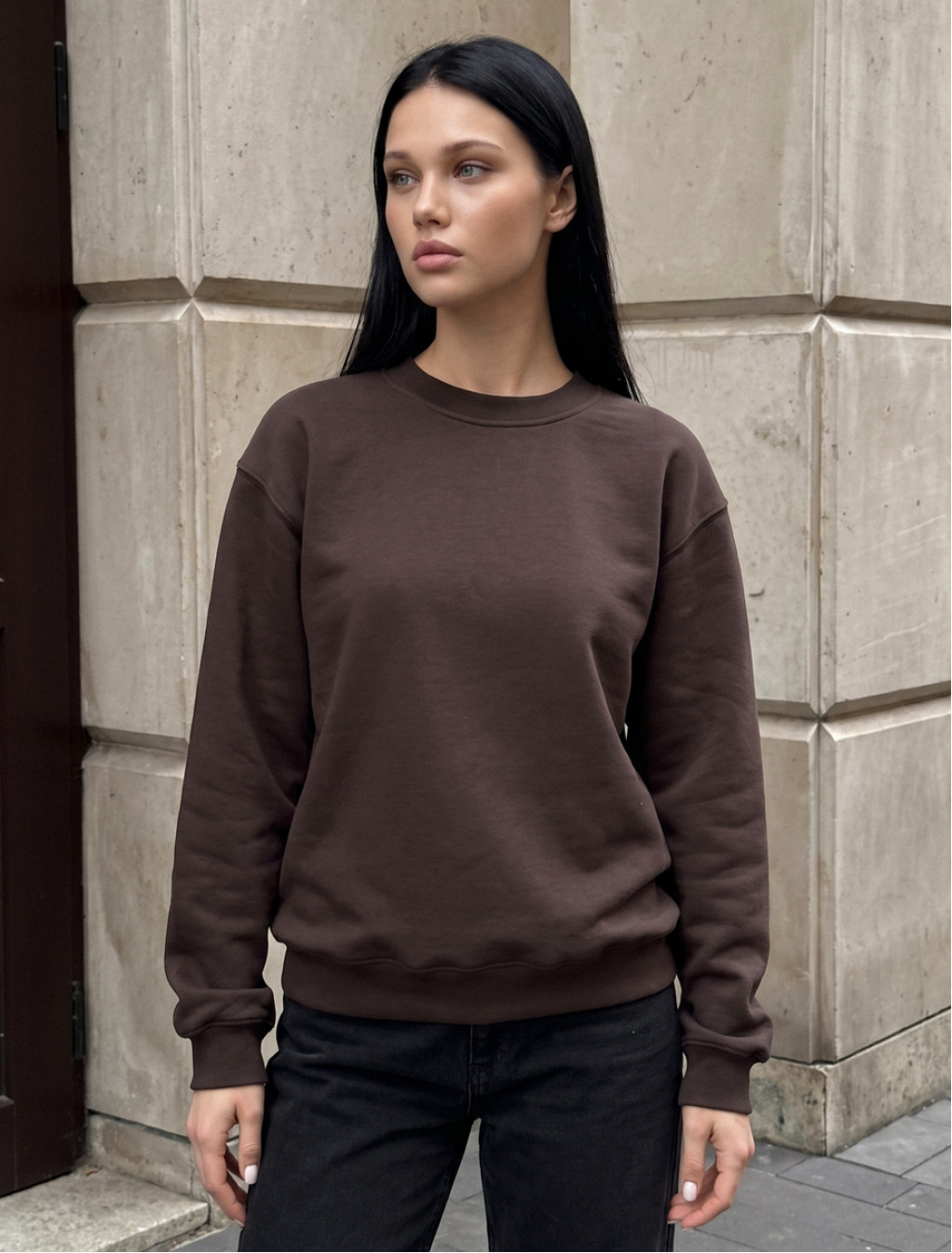 Bluza Staff zy brown oversize fleece