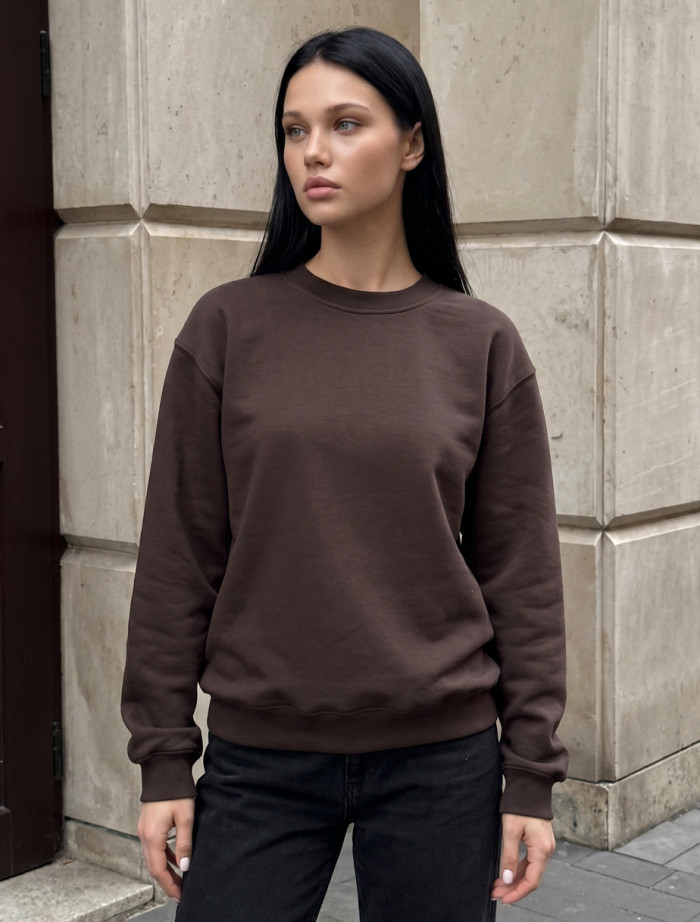 Bluza Staff zy brown oversize fleece