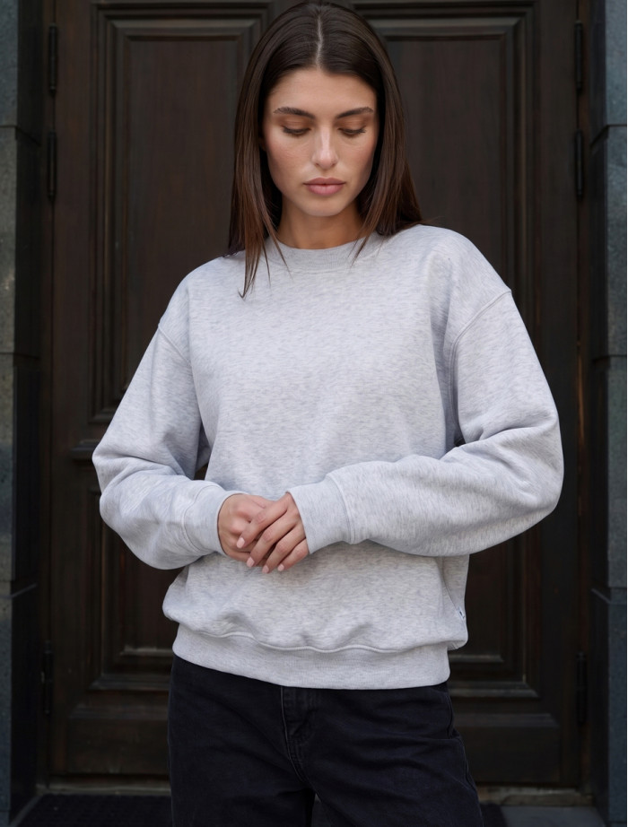 Bluza Staff zy gray melange oversize fleece