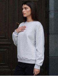 Bluza Staff zy gray melange oversize fleece