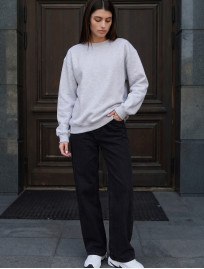 Bluza Staff zy gray melange oversize fleece