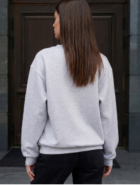 Bluza Staff zy gray melange oversize fleece