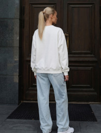 Bluza Staff zy white oversize fleece