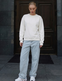 Bluza Staff zy white oversize fleece