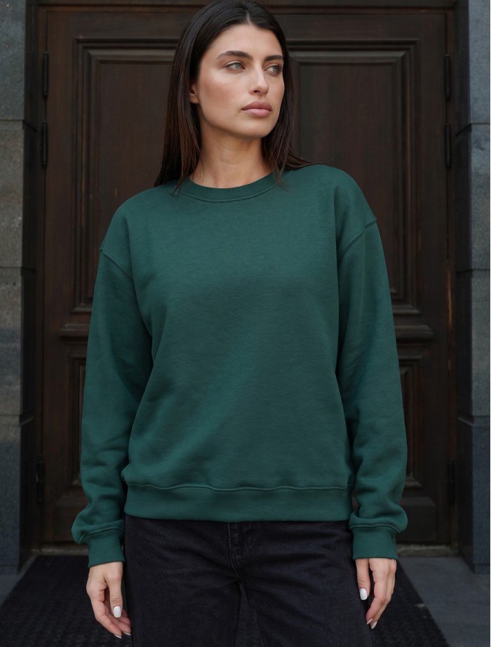 Bluza Staff zy green oversize fleece
