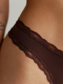 Majtki Staff lila dark brown