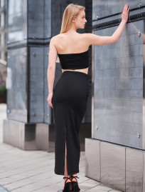 Komplet top + spódnica Staff elo black