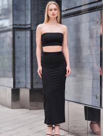 Komplet top + spódnica Staff elo black