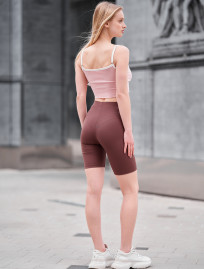 Spodenki rowerowe damskie Staff li brown