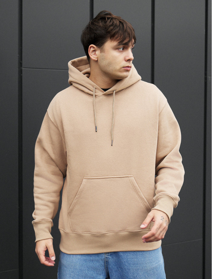 Bluza Staff beige oversize fleece