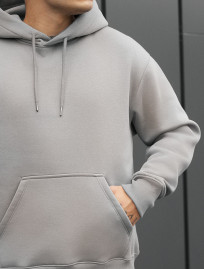 Bluza Staff gray oversize fleece