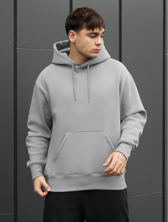 Bluza Staff gray oversize fleece