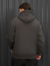 Bluza Staff dark gray oversize fleece