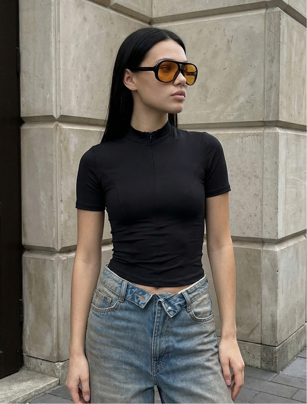 Top Staff nim zip black