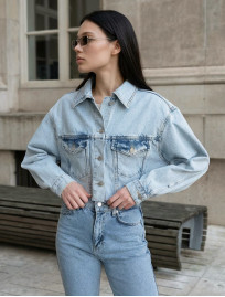 Damska Jeansova kurtka Staff light blue