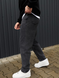 Dżinsy Staff dark gray regular mom