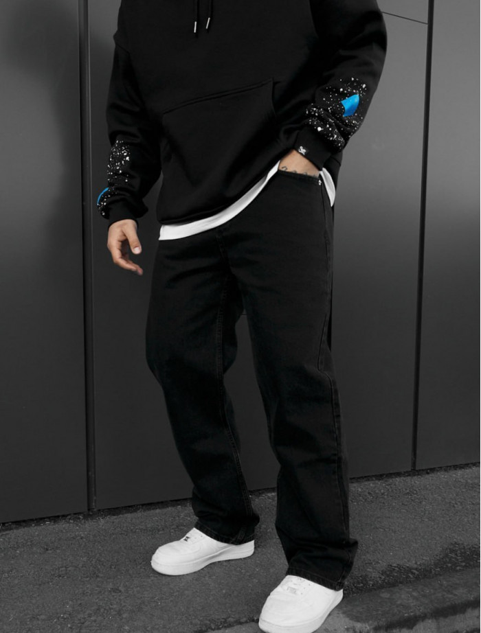 Dżinsy Staff x Husll baggy black