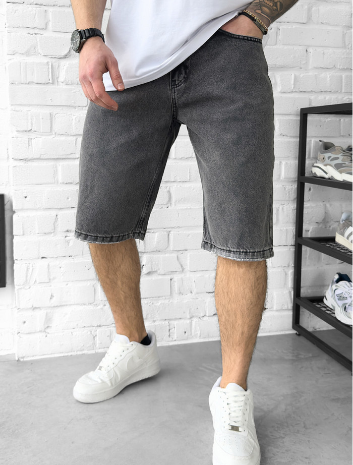 Dżinsowe spodenki Staff baggy  gray