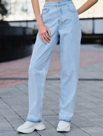 Dżinsy damski Staff wide leg light blue