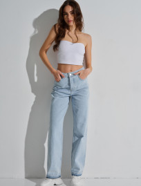 Dżinsy damski Staff wide leg light blue