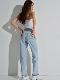 Dżinsy damski Staff wide leg light blue