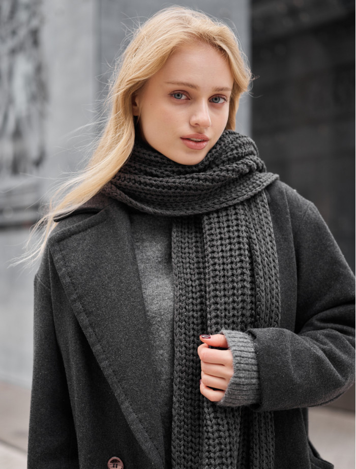 Szalik damski Staff so gray