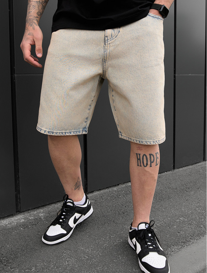 Spodenki dżinsowe Staff 6 baggy blue beige