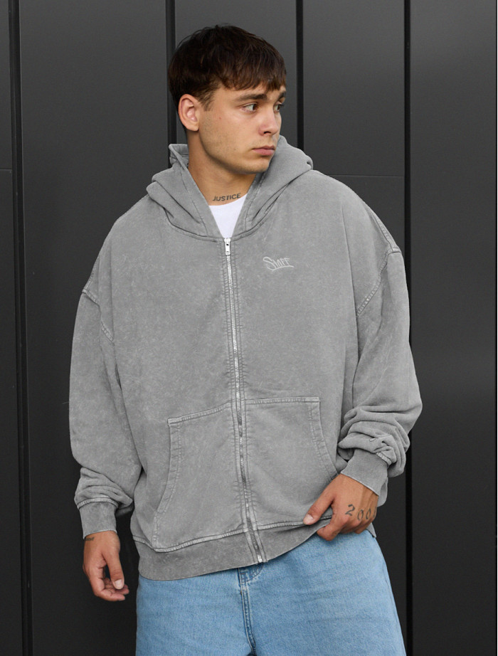 Bluza Staff va light gray logo oversize