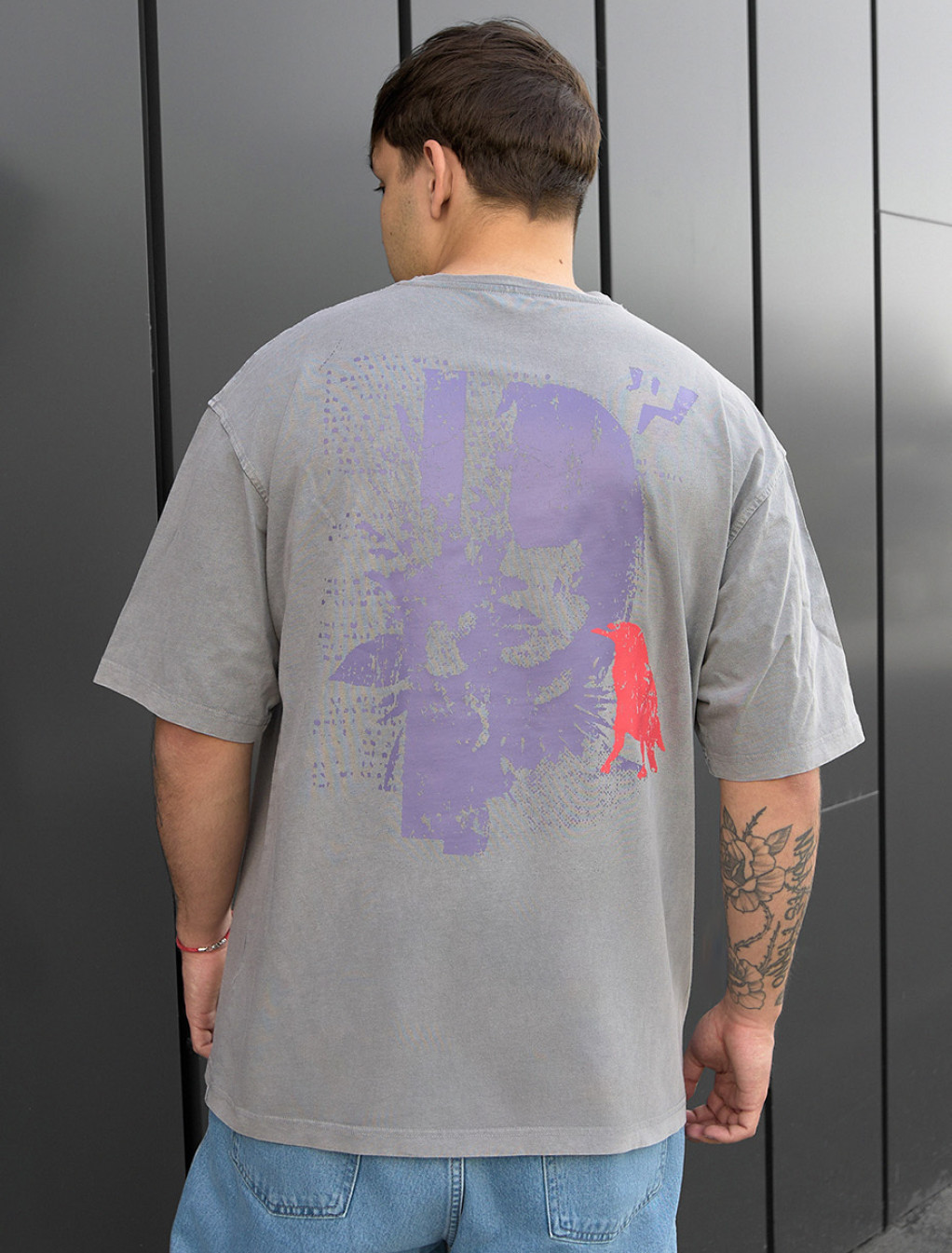 Koszulka Staff gray face oversize