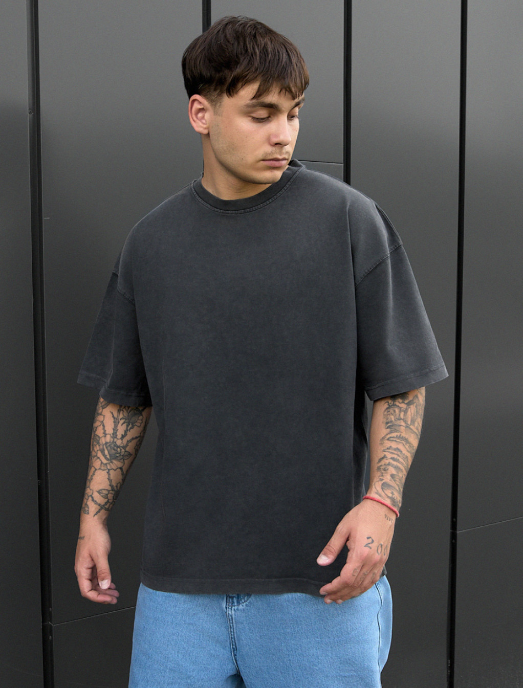 Koszulka Staff va2 dark gray oversize