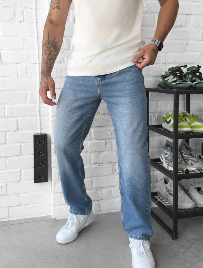 Dżinsy Staff 5 blue baggy