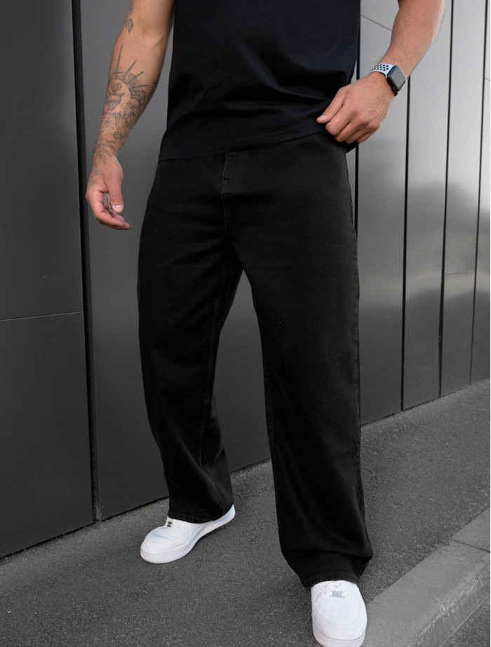 Dżinsy Staff 7 black baggy
