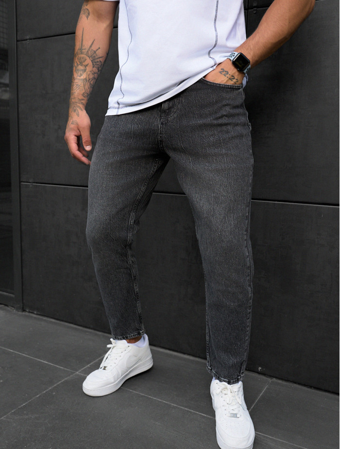 Dżinsy Staff 15 loose fit gray