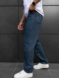 Dżinsy Staff 3 loose fit dark blue