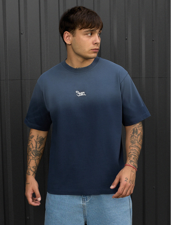 Koszulka Staff va1 navy logo oversize