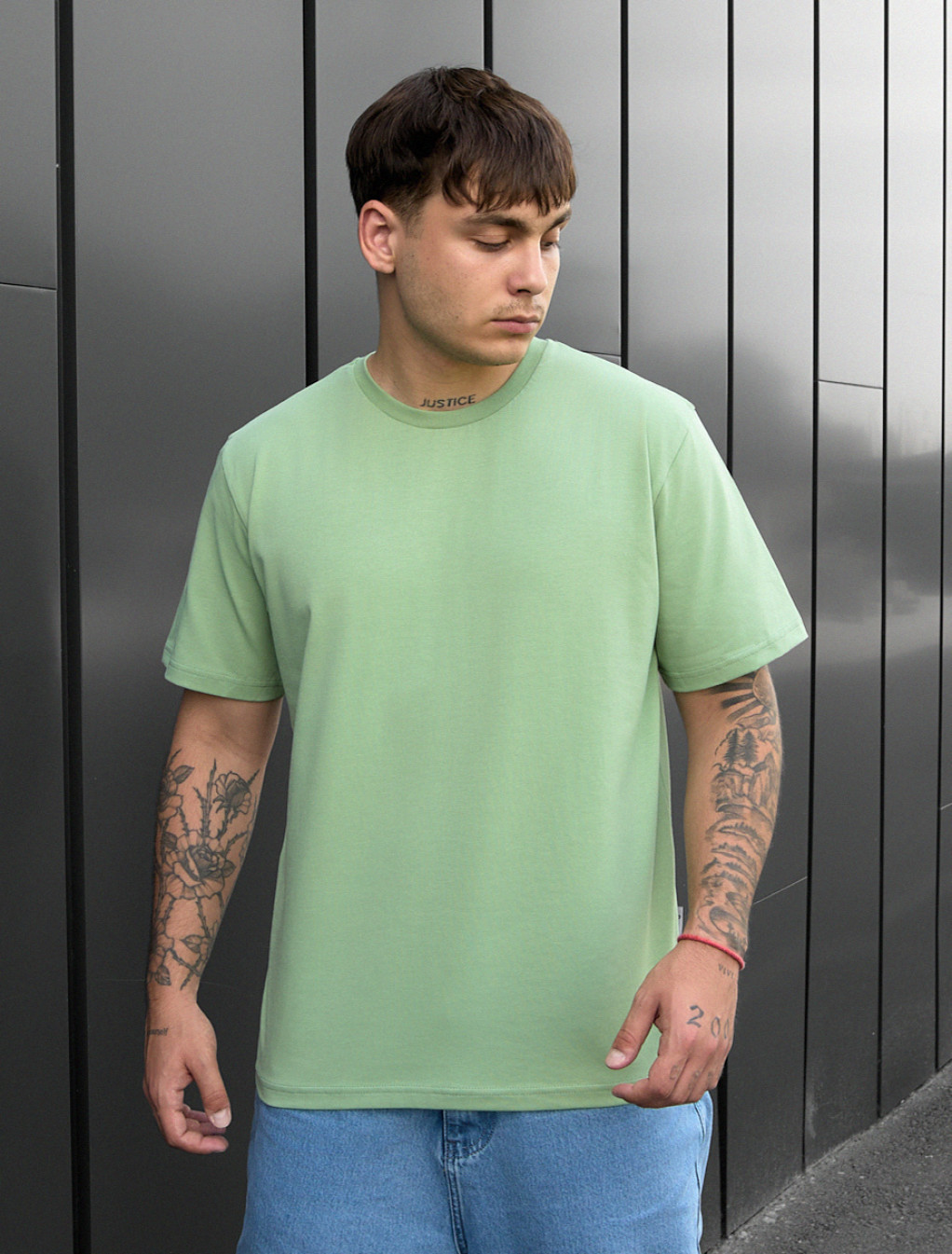 Koszulka Staff va1 light green oversize
