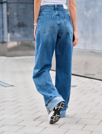 Dżinsy Staff wide-leg blue