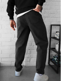 Dżinsy Staff 923 dark gray regular mom