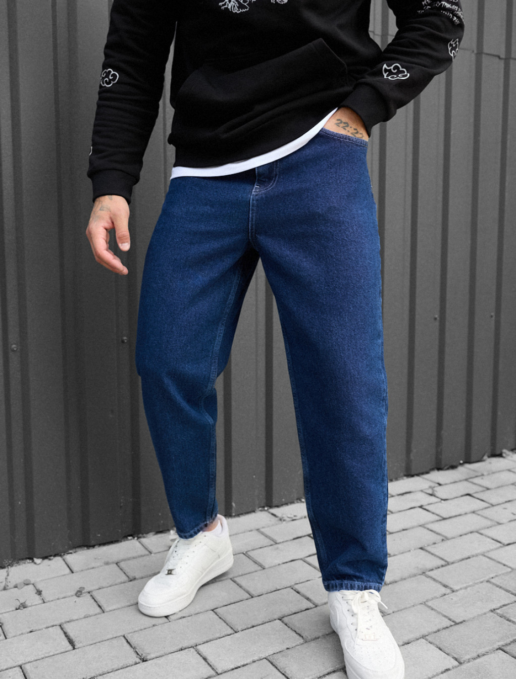 Dżinsy Staff 1 navy baggy
