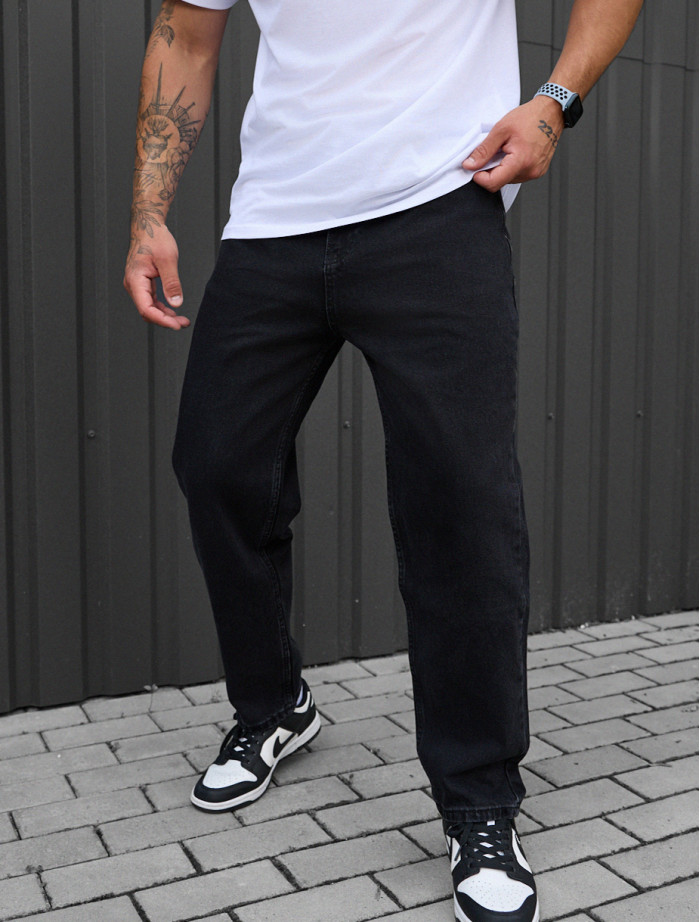 Dżinsy Staff 923 black regular mom