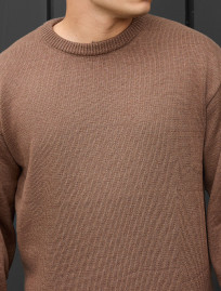 Sweter dzianinowy Staff 102 brown