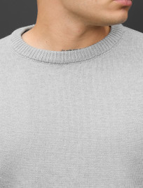 Sweter dzianinowy Staff 102 light gray