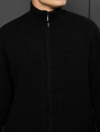 Sweter dzianinowy Staff 99 black oversize.