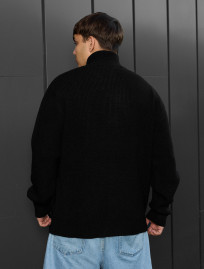 Sweter dzianinowy Staff 99 black oversize.