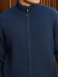 Sweter dzianinowy Staff 99 navy oversize