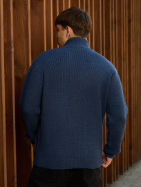 Sweter dzianinowy Staff 99 navy oversize
