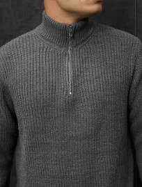 Sweter dzianinowy Staff 91 gray oversize