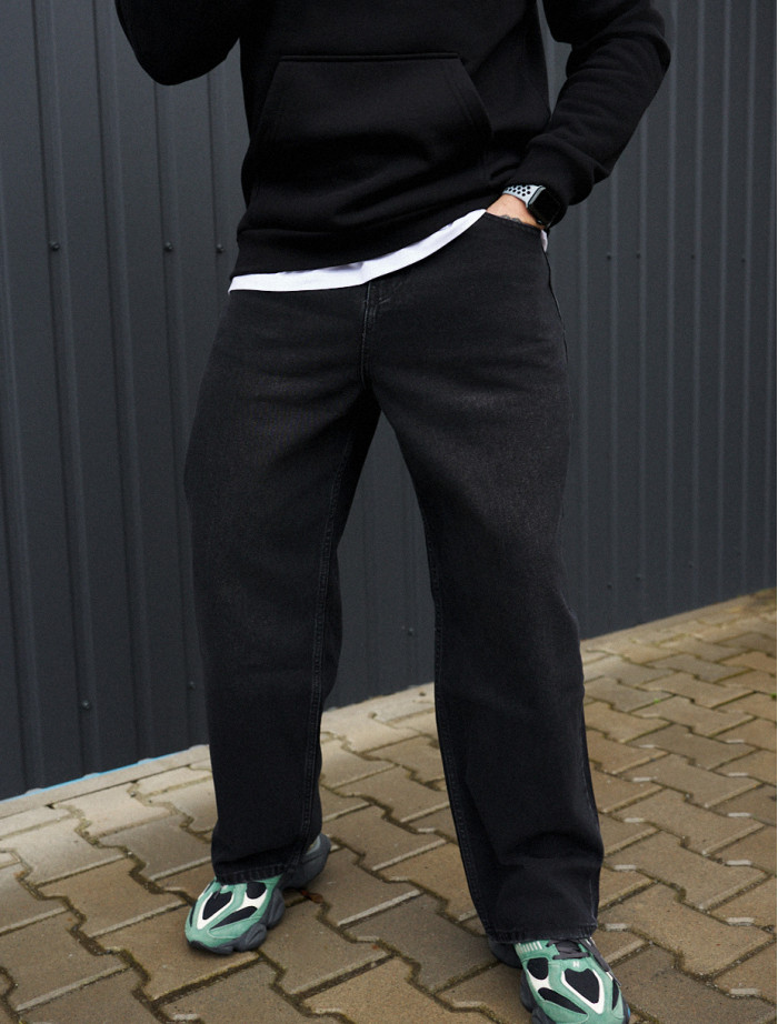 Dżinsy Staff 030 black baggy