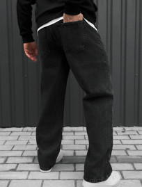 Dzinsy Staff 040 dark gray baggy